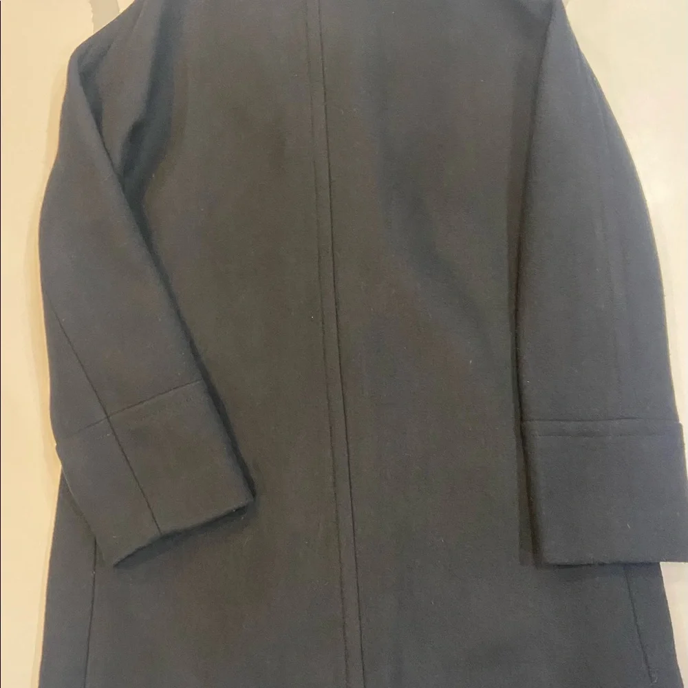 NWT JCrew Black wool blend city coat.  Size 10 sold out. - Picture 11 of 16